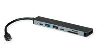 ROLINE dockingstation USB Type C, 4K HDMI, USB 2.0 (Type-A), USB 3.2 Gen 1 (Type-A+C), PD, SD/MicroSD