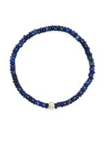 LUIS MORAIS bracelet en or 14ct à perles de lapis-lazuli - Bleu - thumbnail