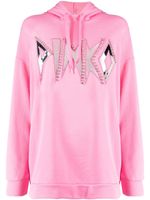 PINKO hoodie à logo miroir - Rose