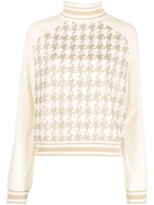 Balmain sweat à paillettes - Blanc