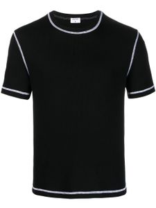 Filippa K t-shirt en coton à coutures contrastantes - Noir