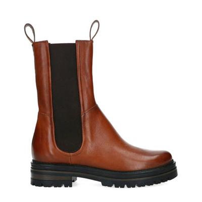 Manfield hoge leren chelsea boots cognac Manfield hoge leren chelsea boots cognac