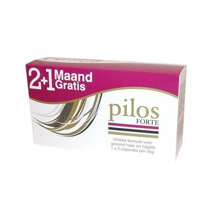 Pilos Forte Voedingssupplement Haar en Nagels 2+1 Maand Gratis 180 Tabletten