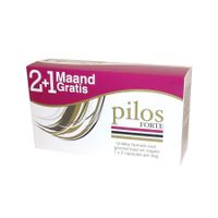 Pilos Forte Voedingssupplement Haar en Nagels 2+1 Maand Gratis 180 Tabletten - thumbnail