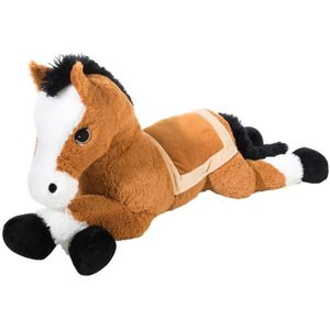 Pluche knuffel paard bruin van 100 cm