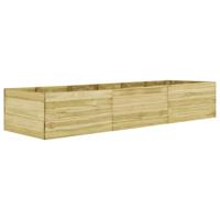 vidaXL Plantenbak verhoogd 450x100x54 cm geïmpregneerd grenenhout