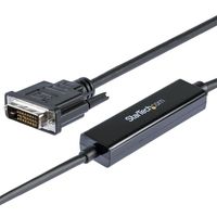 StarTech.com 1 m USB-C naar DVI kabel 1920x1200 zwart - thumbnail