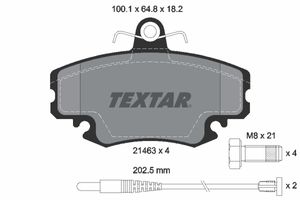 Remblokkenset, schijfrem TEXTAR, u.a. für Renault, Peugeot, Dacia, Alpine, Lada