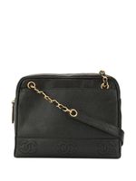 CHANEL Pre-Owned sac porté épaule à logo embossé - Noir