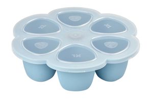 BEABA Multiportions siliconen 6x150 ml blauw