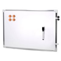 Magnetisch whiteboard/memobord met marker/magneten extra sterk - 60 x 40 cm