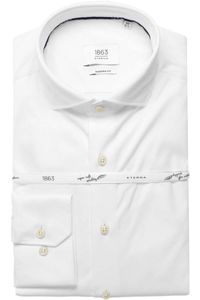 ETERNA 1863 Soft Tailoring Modern Fit Jersey shirt wit, Effen