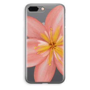 Pink Ellila Flower: iPhone 8 Plus Transparant Hoesje