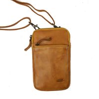 Bear Design Phone Bag Sammy Telefoontasje Oker Geel - thumbnail