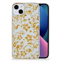 iPhone 15 Plus TPU Case Gouden Bloemen - thumbnail