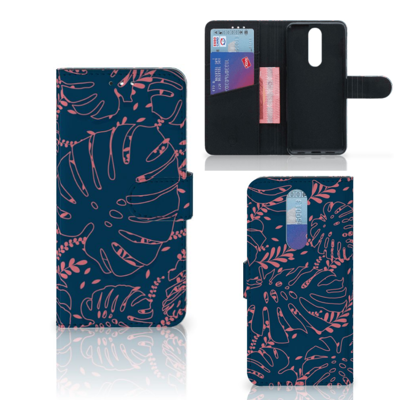 Alcatel 3 (2019) Hoesje Palm Leaves