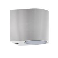 Buitenlamp down spot downlighter 'Gaia' buitenlamp zilver GU10 IP44 90mm