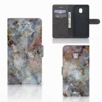 Samsung Galaxy J7 (2018) Bookcase Marmer Grijs