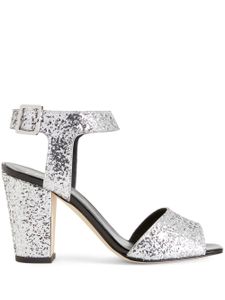 Giuseppe Zanotti sandales Emmanuelle 80 mm en cuir - Argent