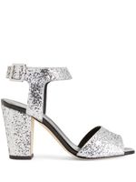 Giuseppe Zanotti sandales Emmanuelle 80 mm en cuir - Argent - thumbnail