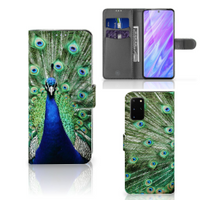 Samsung Galaxy S20 Plus Telefoonhoesje met Pasjes Pauw - thumbnail