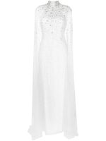 Jenny Packham robe longue Ingrid à ornements en cristal - Blanc