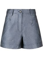 SHIATZY CHEN short en jean à paillettes - Bleu - thumbnail