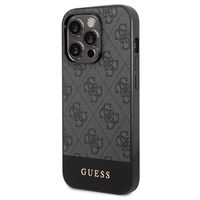 Guess 4G Stripe iPhone 14 Pro Hybrid Case - Grijs - thumbnail