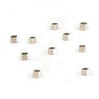 Trendform Magnet Kubiq - zilver - set van 10 stuks - thumbnail