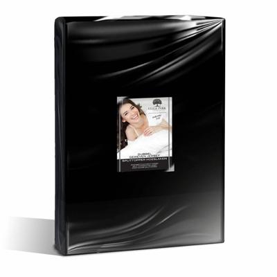 Nightsrest VP Dubbel Jersey Spilt Topper Hoeslaken - Zwart Maat: 190/200x200/220 + 12cm Nightsrest VP Dubbel Jersey Spilt Topper Hoeslaken - Zwart Maat: 190/200x200/220 + 12cm