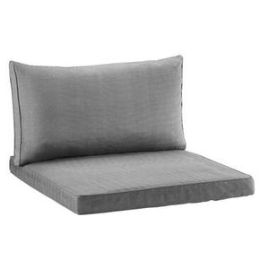 Loungekussenset Universeel 73x73 cm en 73x43 cm - grijs - 2 stuks - Leen Bakker