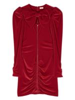 Elisabetta Franchi La Mia Bambina Fluwelen jurk - Rood