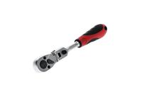 GEDORE red Scharnierende bitratel met ergonomische 2K-handgreep, fijne vertanding met 72 tanden, 1/4 inch, rood/zwart