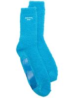 TEAM WANG design chaussettes à logo brodé - Bleu