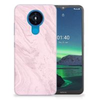 Nokia 1.4 TPU Siliconen Hoesje Marble Pink - Origineel Cadeau Vriendin - thumbnail