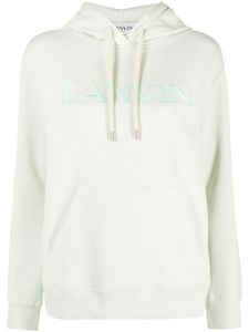 Lanvin hoodie à logo brodé - Vert