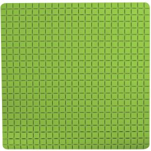 Douche/bad anti-slip mat badkamer - rubber - limegroen - 54 x 54 cm - vierkant