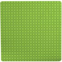 Douche/bad anti-slip mat badkamer - rubber - limegroen - 54 x 54 cm - vierkant - thumbnail