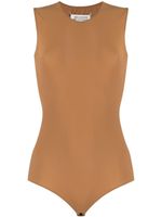 Maison Margiela body à encolure ronde - Marron