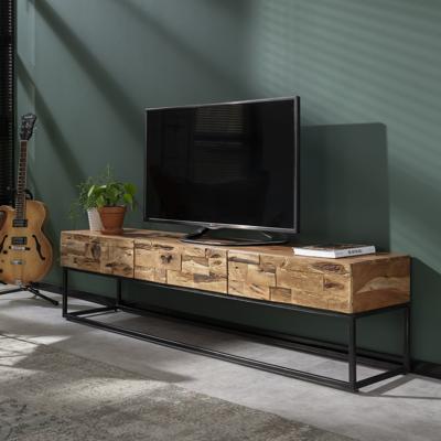 Industrieel TV-meubel 'Mill' Acaciahout, 180cm