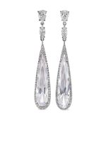 Anabela Chan boucles d'oreilles Shard en or vermeil blanc 18ct - Argent