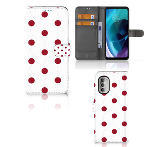 Motorola Moto G51 5G Book Cover Cherries