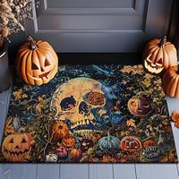 halloween decoraties deurmat pompoen schedel keuken mat vloermat antislip gebied tapijt oliebestendig tapijt binnen buiten mat slaapkamer decor badkamer mat entree tapijt Lightinthebox