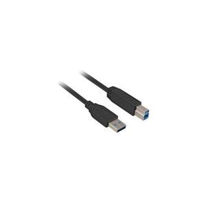 Sharkoon 5m, USB3.0-A/USB3.0-B USB-kabel USB 3.2 Gen 1 (3.1 Gen 1) USB A USB B Zwart