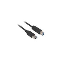 Sharkoon 2m, USB3.0-A/USB3.0-B USB-kabel USB 3.2 Gen 1 (3.1 Gen 1) USB A USB B Zwart - thumbnail