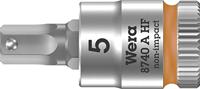 Wera 05003335001 8740 A HF cycklop bitmoer met 1/4 inch aandrijving met houderfunctie, 5,0 x 28 mm, lichtoranje
