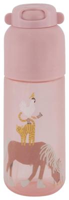 HEMA Waterfles Met Rietje 300ml Paard (terra) HEMA Waterfles Met Rietje 300ml Paard (terra)