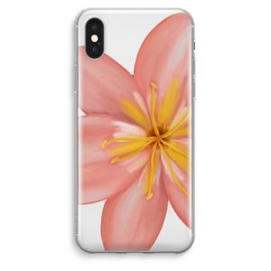 Pink Ellila Flower: iPhone XS Max Transparant Hoesje