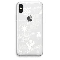 Good vibes: iPhone XS Max Transparant Hoesje