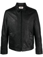 Zadig&Voltaire veste en cuir à effet craquelé - Noir